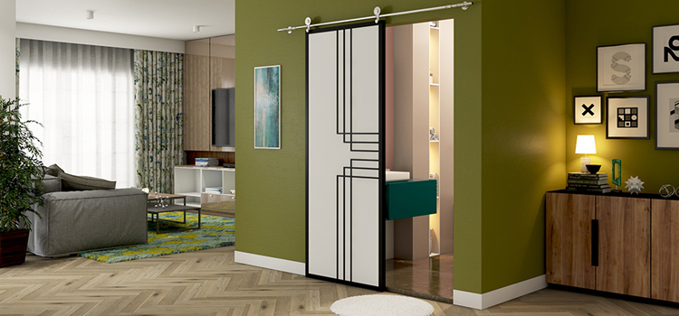 sliding bathroom door installation in Winter Haven
